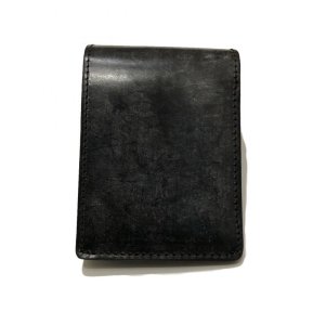 画像1: RE.ACT(リアクト）  Bridle leather Billfold Wallet  ブラック (1)