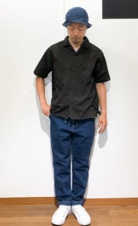 画像1: devadurga  (デバドゥルガ)    MUD BLACK WIDE SHIRT