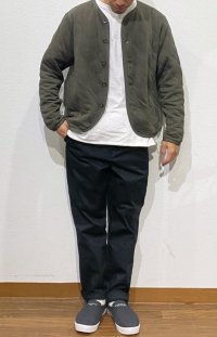 画像1: 再入荷！Devadurga (デバドゥルガ）   CRAFTMAN TWILL PANTS ブラック