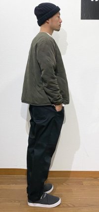 画像2: 再入荷！Devadurga (デバドゥルガ）   CRAFTMAN TWILL PANTS ブラック