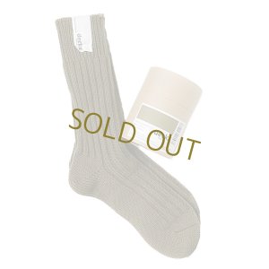 画像1: decka quality socks ( デカクオリティソックス）Cased heavy weight plain socks  オリーブ (1)
