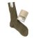 画像1: decka quality socks ( デカクオリティソックス）Cased heavy weight plain socks  オリーブ (1)