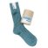 画像1: decka quality socks ( デカクオリティソックス）Cased heavy weight plain socks  カデットブルー (1)