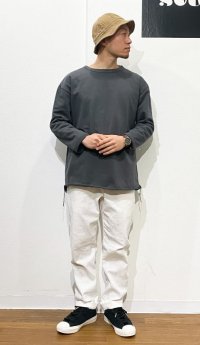 画像1: Have a good day (ハブアグッドデイ)  9/10 Loose TEE  チャコール