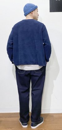 画像2: 再入荷！ Devadurga (デバドゥルガ） CRAFTSMAN ORGANIC DENIM PANTS NAVY （ワンウォッシュ）