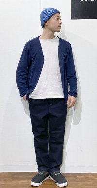 画像1: 再入荷！ Devadurga (デバドゥルガ） CRAFTSMAN ORGANIC DENIM PANTS NAVY （ワンウォッシュ）