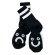 画像1: POLAR SKATE CO.  HAPPY SAD SOCKS  BLACK (1)