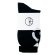 画像2: POLAR SKATE CO.  HAPPY SAD SOCKS  BLACK (2)