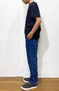 画像2: 再入荷！ Devadurga (デバドゥルガ） CRAFTSMAN ORGANIC DENIM PANTS  BLUE  （バイオストーンウォッシュ加工）