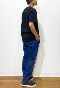 画像3: 再入荷！ Devadurga (デバドゥルガ） CRAFTSMAN ORGANIC DENIM PANTS  BLUE  （バイオストーンウォッシュ加工）