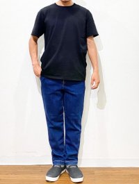 画像1: 再入荷！ Devadurga (デバドゥルガ） CRAFTSMAN ORGANIC DENIM PANTS  BLUE  （バイオストーンウォッシュ加工）