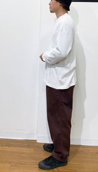 画像2: POLAR SKATE CO.  (ポーラー） RIB HENLEY LONGSLEEVE CLOUD WHITE   L