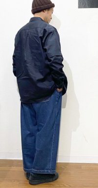 画像3: Devadurga (デバドゥルガ） NESSE WIDE DENIM PANTS  BLUE （バイオストーンウォッシュ加工）