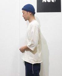 画像1: ROTOTO  (ロトト） INDIGO COTTON ROLL UP  BEANIE    DARK DENIM