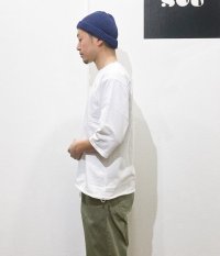 画像1: ROTOTO (ロトト） COTTON ROLL UP  BEANIE  NAVY