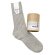 画像1: decka quality socks ( デカクオリティソックス）Cased heavy weight plain socks  フェザーグレイ (1)