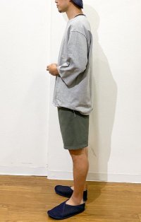 画像2: Have a good day (ハブアグッドデイ)  Loose boatneck 3/4 tee  グレイ