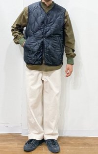 画像1: 再入荷！ Have a good day (ハブアグッドデイ)  Qulit vest  ブラック  2