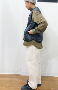 画像2: 再入荷！ Have a good day (ハブアグッドデイ)  Qulit vest  ブラック  2