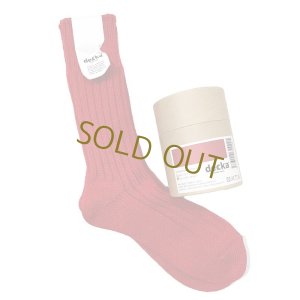 画像1: decka quality socks ( デカクオリティソックス）Cased heavy weight plain socks  レッド (1)
