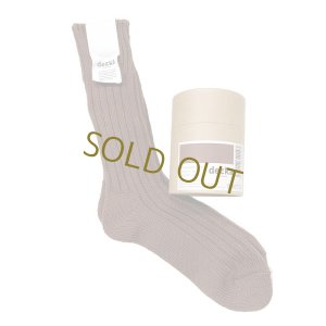 画像1: decka quality socks ( デカクオリティソックス）Cased heavy weight plain socks  ブラウン (1)