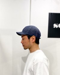 画像2: HIGHER (ハイアー)  RIPSTOP DENIM CAP (リップストップデニム キャップ)  NAVY (ネイビー)