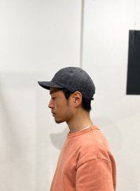 画像2: HIGHER (ハイアー)  RIPSTOP DENIM CAP (リップストップデニム キャップ)  BLACK ( ブラック)