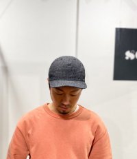 画像1: HIGHER (ハイアー)  RIPSTOP DENIM CAP (リップストップデニム キャップ)  BLACK ( ブラック)