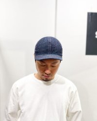 画像1: HIGHER (ハイアー)  RIPSTOP DENIM CAP (リップストップデニム キャップ)  NAVY (ネイビー)