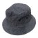 画像1: HIGHER (ハイアー)  RIPSTOP DENIM BUCKET HAT   (リップストップデニム  バケットハット)  BLACK (ブラック) (1)