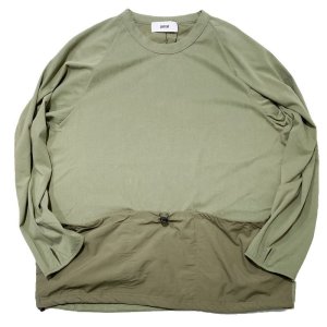 画像1: UNFRM OUTDOOR STANDARD (ユニフォーム アウトドア スタンダード)  /   TRIPLE POCKET CREWNECK PULLOVER (トリプルポケット クルーネックプルオーバー)  オリーブ (1)