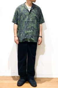 画像1: ROARK REVIVAL (ロアーク リバイバル)  BLESS UP PALMS S/S WOVEN - COMFORT FIT   JUNGLE GREEN