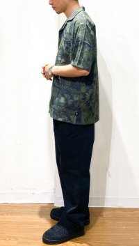 画像2: ROARK REVIVAL (ロアーク リバイバル)  BLESS UP PALMS S/S WOVEN - COMFORT FIT   JUNGLE GREEN