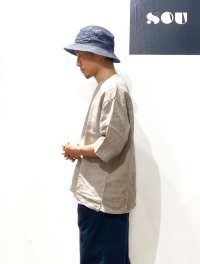 画像2: HIGHER (ハイアー)  RIPSTOP DENIM BUCKET HAT   (リップストップデニム  バケットハット)  NAVY (ネイビー)