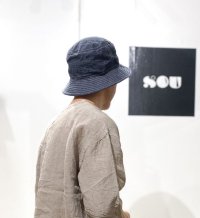 画像3: HIGHER (ハイアー)  RIPSTOP DENIM BUCKET HAT   (リップストップデニム  バケットハット)  NAVY (ネイビー)