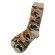 画像1: ROTOTO  (ロトト） PILE CAMO CREW SOCKS  (パイルカモクルーソックス)   ベージュ / オレンジ (1)