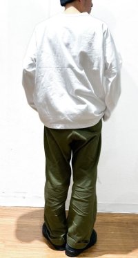 画像3: UNFRM OUTDOOR STANDARD (ユニフォーム アウトドア スタンダード)  /  HEAVY WEIGHT U.O.S. EMBROIDERY RAGLAN LONG SLEEVE PULLOVER  ホワイト