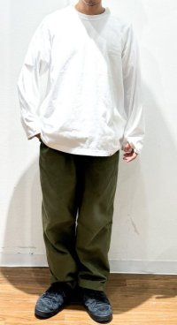 画像2: UNFRM OUTDOOR STANDARD (ユニフォーム アウトドア スタンダード)  /  HEAVY WEIGHT U.O.S. EMBROIDERY RAGLAN LONG SLEEVE PULLOVER  ホワイト