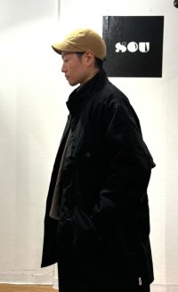 画像2: HIGHER （ハイアー)   UK MILITARY SERGE BEAK CAP  (ユーケーミリタリーサージキャップ)    ベージュ