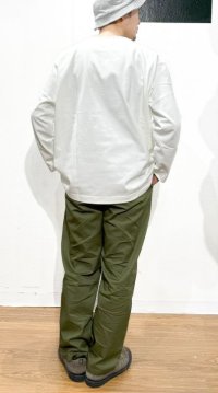 画像3: Have a good day (ハブアグッドデイ)    TROUSER RELAX  PANTS  (オーガニックコットンカツラギ素材） ミリタリー