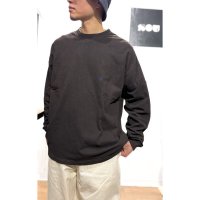 画像1: devadurga  (デバドゥルガ)   EARTH WIDE L/S CUT SEW   チャコール