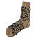 画像2: ROTOTO  (ロトト） ORGANIC COTTON & RECYCLE POLYESTER CREW SOCKS "LEOPARD"  ベージュ (2)