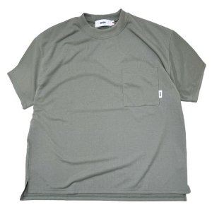 画像1: UNFRM OUTDOOR STANDARD (ユニフォーム アウトドア スタンダード)   HEAVY WEIGHT TRY COOL POCKET BIG T-SHIRTS  オリーブ (1)