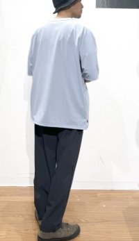 画像2: UNFRM OUTDOOR STANDARD (ユニフォーム アウトドア スタンダード)  TRY COOL HEAVY WEIGHT U.O.S 5/10 RAGLAN DRY T-SHIRT  ライトブルー