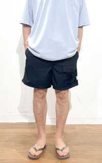 画像1: UNFRM OUTDOOR STANDARD / 2WAY DRY STRETCH FATIGUE BAGGY SHORTS (2ウェイドライストレッチファティーグバギーショーツ） ブラック