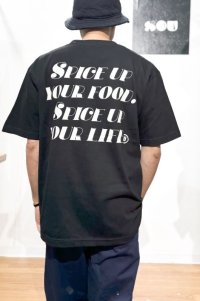 画像1: UMAMI SPICE COMPANY (ウマミスパイスカンパニー）  /  SPICE UP YOUR LIFE  5.6 HEAVY WEIGHT BIG T-SHITS   ブラック / キナリ   SALE 50%OFF!!