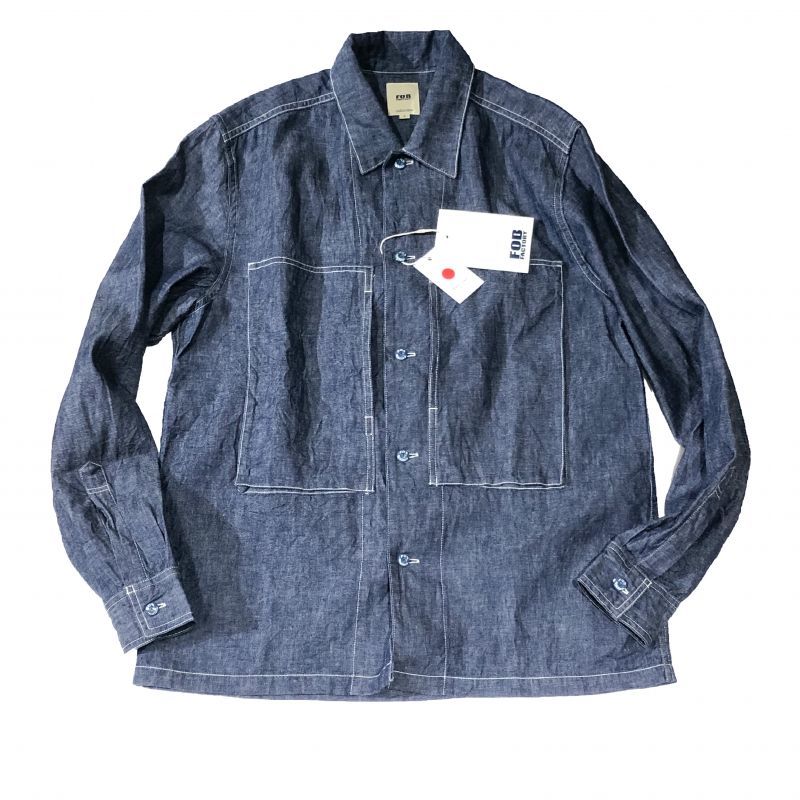 FOB FACTORY (エフオビーファクトリー） DENIM UTILITY SHIRT (デニム