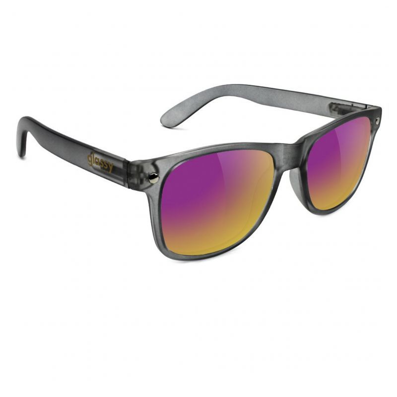 glassy sunhaters (グラッシー） LEONARD  DARK.GREY / PURPLE MIRROR