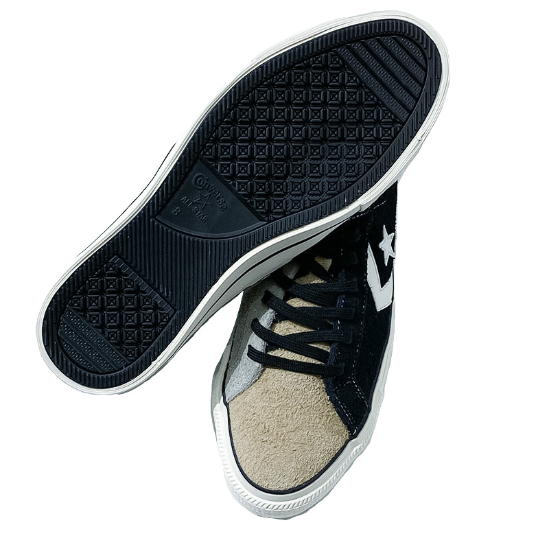  CONVERSE SKATEBOARDING (コンバーススケートボーディング) のPRORIDE SK OX + 色はBLACK / BEIGE /GRAY (ブラック/ベージュ/グレイ）