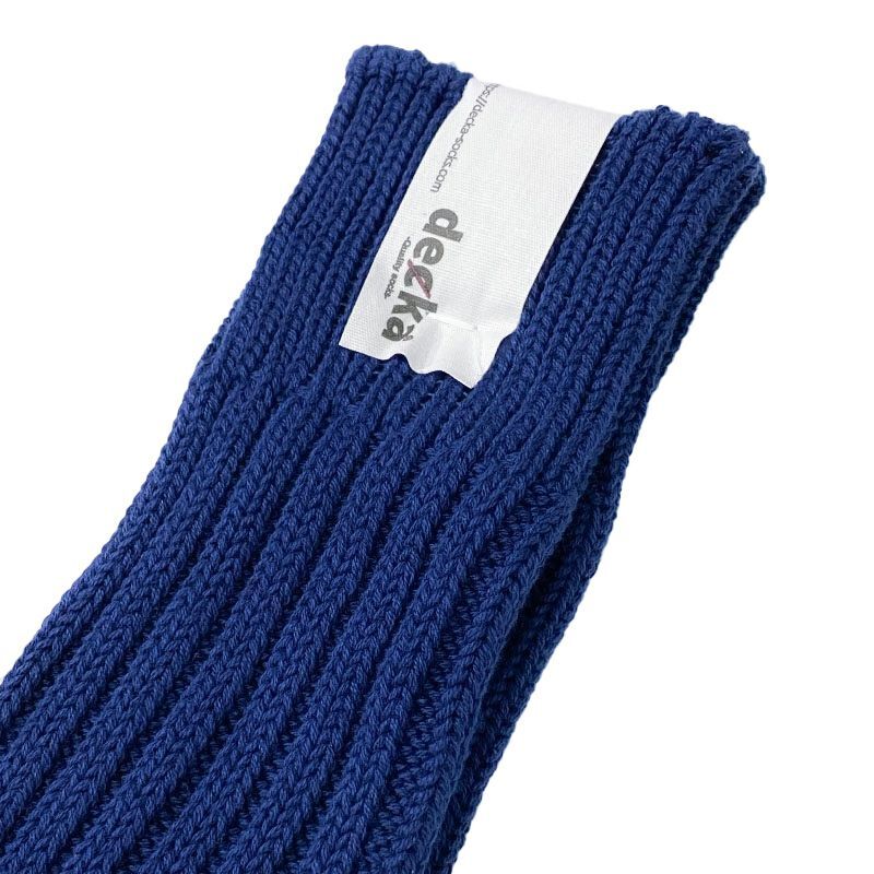 decka quality socks   Cased heavy weight plain socks  靴下  ネイビー